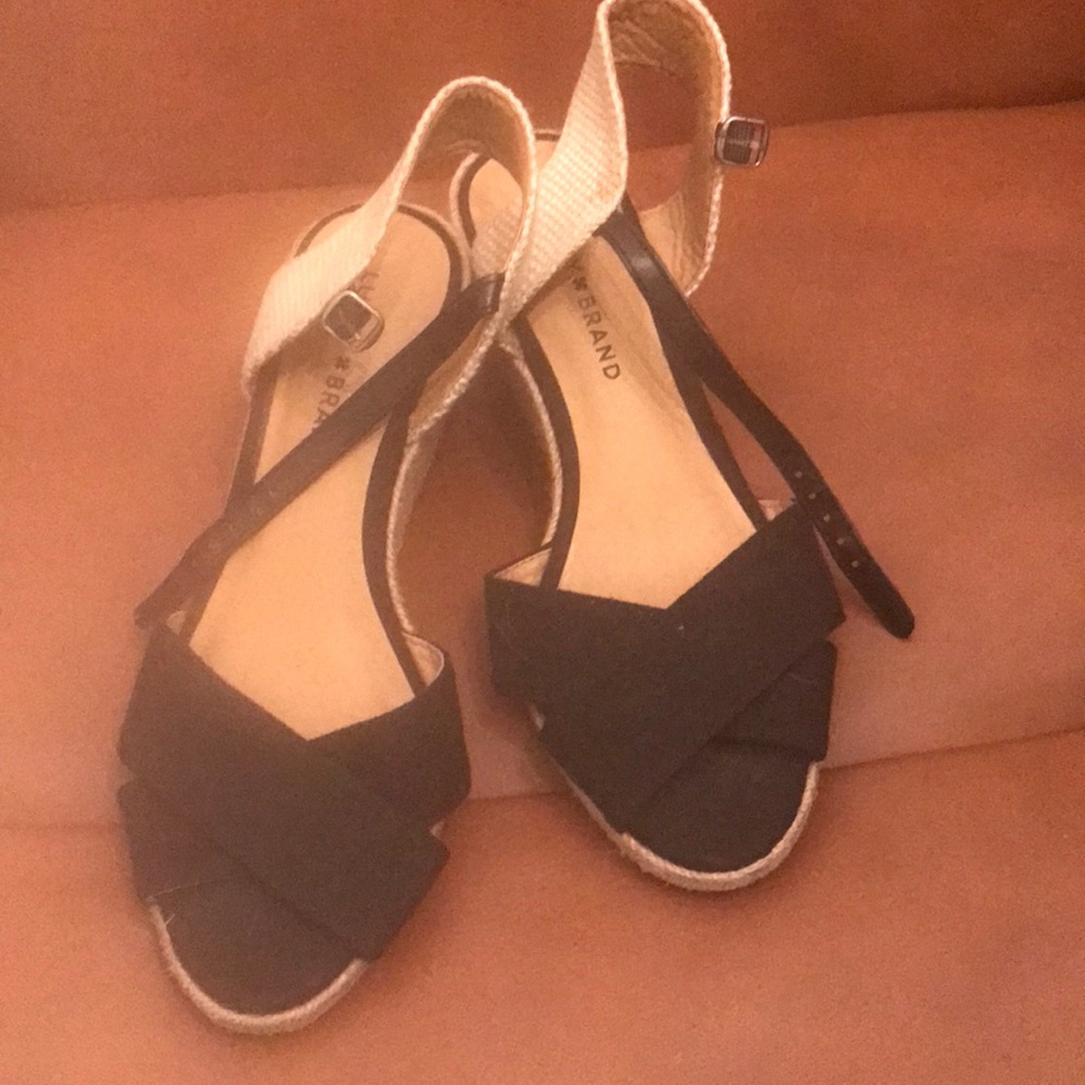 Lucky brand espadrille-style wedges